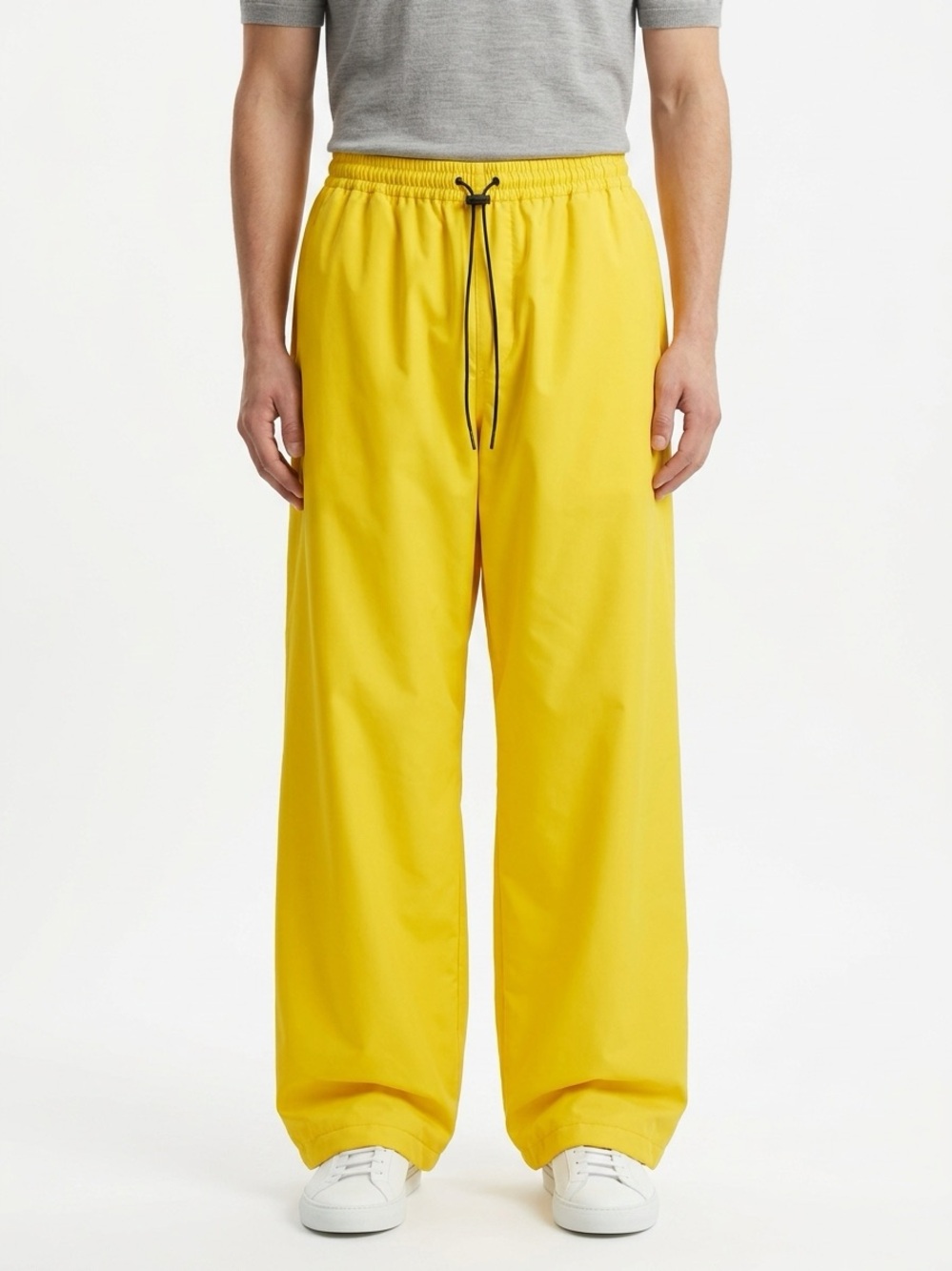 Walls Rain Pants Water-Pruf Vintage Drawstring Nylon Yellow XL